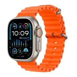أبل ساعة ألترا 2 ، 49 مللي جي بي إس خاصية إتصال، سوار برتقالي