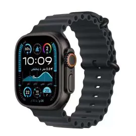 ابل، ساعة الترا 2، جي بي اس، خاصية الاتصال، 49 ملم، غطاء تيتانيوم أسود مع سوار أسود