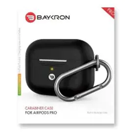 بايكرون , حافظة من السيليكون لسماعات AirPods Pro ,أسود