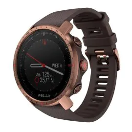 بولار, ساعةبنظام تحديد المواقع العالمي من المطاط الصناعي مقاس 47 ملم باللون الذهبي القطبي