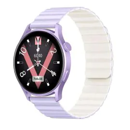 ساعة Kieslect الذكية للاتصال Lora 2 بلوتوث 1.3 بوصة بنفسجي