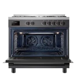 فرن غاز توشيبا 5 عيون رمادي 90*60 امان كامل RQ1-90MG5GE(GR)-SA