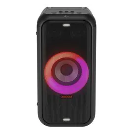 مكبر صوت الحفلات LG XBOOM XL5T، قاعدة قوية، إضاءة، بلوتوث، USB، أسود