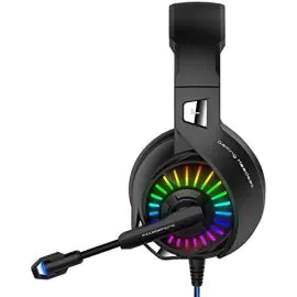 داتازون, سماعة رأس الاحترافية للألعاب RGB PS5 ,أسود أزرق
