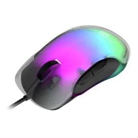 بورودو، ماوس للألعاب RGB 8D كريستال 12800 نقطة لكل بوصة، أسود