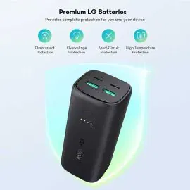 راف بنك طاقة ، 20000مللي أمبير، 50 واط، أسود