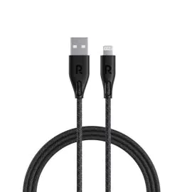 راف بور، كابل شحن نوع ايه الى لايتنينغ، 1.2 م، أسود