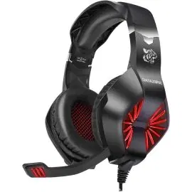 داتازون , سماعة الألعاب السلكية فوق الأذن ,أحمر