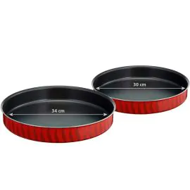 طقم صواني فرن تيفال 2 قطعة احمر J1326782