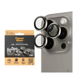 بانزر جلاس، واقي عدسات للكاميرا ايفون 15 برو، 15 برو ماكس، تيتانيوم