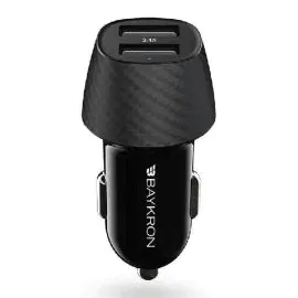 بايكرون , شاحن سيارة 36 وات، USB من النوع C، توصيل الطاقة 20 وات، أسود