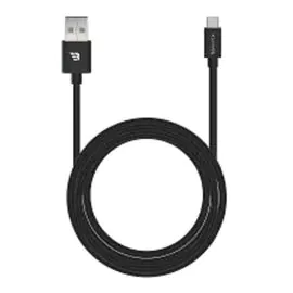 بايكرون , كابل USB من النوع C إلى USB من النوع C 3A 1.2M tpu ,أسود