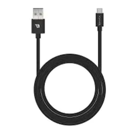 بايكرون , كابل USB A إلى USB من النوع C 3A 1.2 متر TPU ,أسود