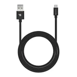 بايكرون , كابل USB C إلى Lightning 3A معتمد من MFI بطول 1.2 متر ,أسود