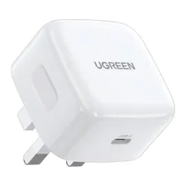 يوجرين , شاحن سريع 30 واط PD, المملكة المتحدة, أبيض