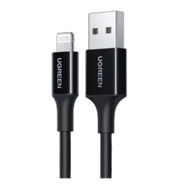 يوجرين , كابل USB-A إلى لايتنينج  ,نيكل 2 متر ,أسود