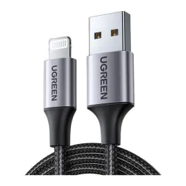 يوجرين , سلك شاحن نايلون مظفر بطول 1 متر , أسود 