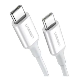 يوجرين , سلك شاحن يو اس بي – يو اس بي , بطول 2 متر , أبيض