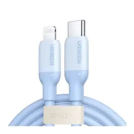 يوجرين، كابل نوع سي الي لايتننغ، سيليكون، 1 متر، ازرق