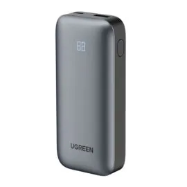 يوجرين، بطارية متنقلة، شحن السريع ثنائي الاتجاه، 10000 مللي امبير، رمادي