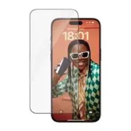 بانزر جلاس، واقي شاشه ايفون 15 برو ماكس، تغطية كاملة للحواف ، شفاف