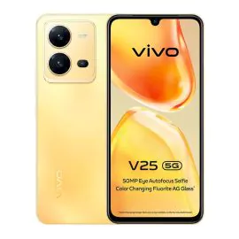 جوال فيفو في 25، 5 جي، 128 جيجا، ذهبي