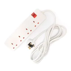 ليجراند، توصيلة كهرباء، 4 منافذ، 3 متر، أبيض