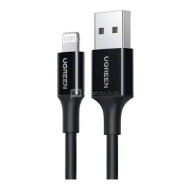 يوجرين , كابل بيانات للشحن والمزامنة من USB إلى Lightning بطول 2 متر, أسود