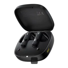 باسيوس باوي E20، سماعات اذن لاسلكية، 2 مايكروفون، اسود