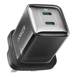 شاحن أنكر نانو برو 40 وات 2 منفذ USB-C أسود