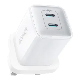 شاحن أنكر نانو برو 40 وات 2 منفذ USB-C أبيض