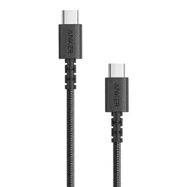 سلك شاحن انكر باورلاين سيلكت بلس من Type-C الى Type-C بطول 1.8 م اسود