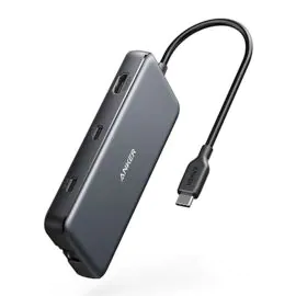 أنكر , محول باور إكسباند 8 في 1 USB C مع منفذ HDMI 4K،أسود