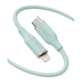 أنكر , كابل باور لاين Flow USB-Cإلى لايتنينج 3 قدم ,أخضر