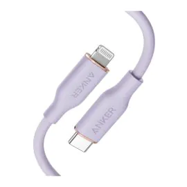 أنكر , كابل باور لاين Flow USB-Cإلى لايتنينج 3 قدم ,بنفسجي