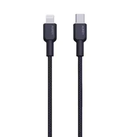 أوكي، كابل C إلى C بطول 1.8 متر، 60 واط، نايلون مضفر، رمادي