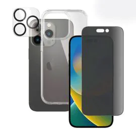 بانزرجلاس باندل من كفر واستيكر لايفون 14 برو  6.1 حفظ الخصوصية