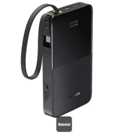 باور بانك Baseus، سعة 10000 مللي أمبير، قدرة 22.5 واط، لون أسود كوني - E0027600