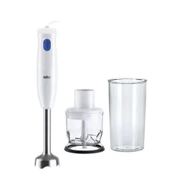 خلاط يدوي براون 600 ملل 450 واط ابيض/ازرق MQ10.201MWH