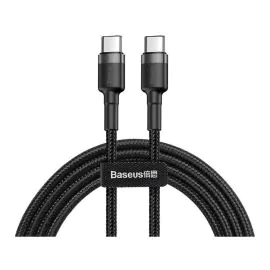 بيسوس ,كابل يوس بي سي  ,  مجدول من النايلون ,أسود 