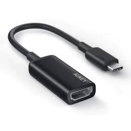 محول أوكي , HDMI USB-C الى HDMI Adapter ,أسود