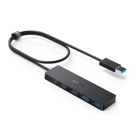 اوكي، محول 4 في 1 نوع اي، الترا سليم، أسود