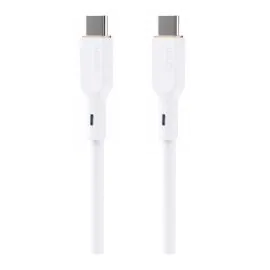 اوكي، كابل نوع سي إلى نوع سي، سيليكون، 1.8 متر، 240 وات، ابيض