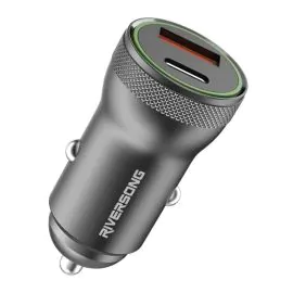 ريفرسونج شاحن سيارة سفاري PD شاحن سيارة سريع CC20 , أسود