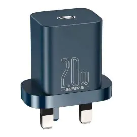 بيسوس , شاحن سريع سوبر سي 1 سي , 20 واط , أزرق