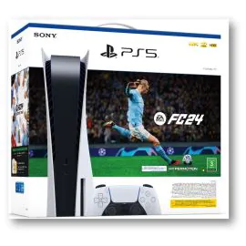 جهاز سوني بلايستيشن 5 جهاز اصدار بلو راي + حزمة EA FC24 Bundle