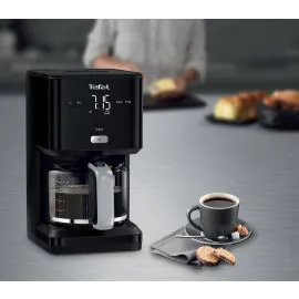 صانعه قهوه تيفال 1.25 لتر 1000واط اسود CM600840​