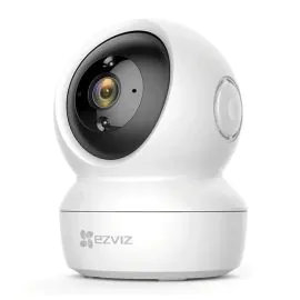 ايزفيز، كاميرا داخلية ذكية سي 6 ان، دقة عالية كاملة 1080، وايفاي، 360 درجة، ابيض