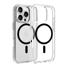 ديفايسد، غطاء ماج سيف ايفون 16 برو شفاف، اسود 