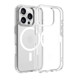 ديفايسد، غطاء ماج سيف ايفون 16 برو شفاف، ابيض 